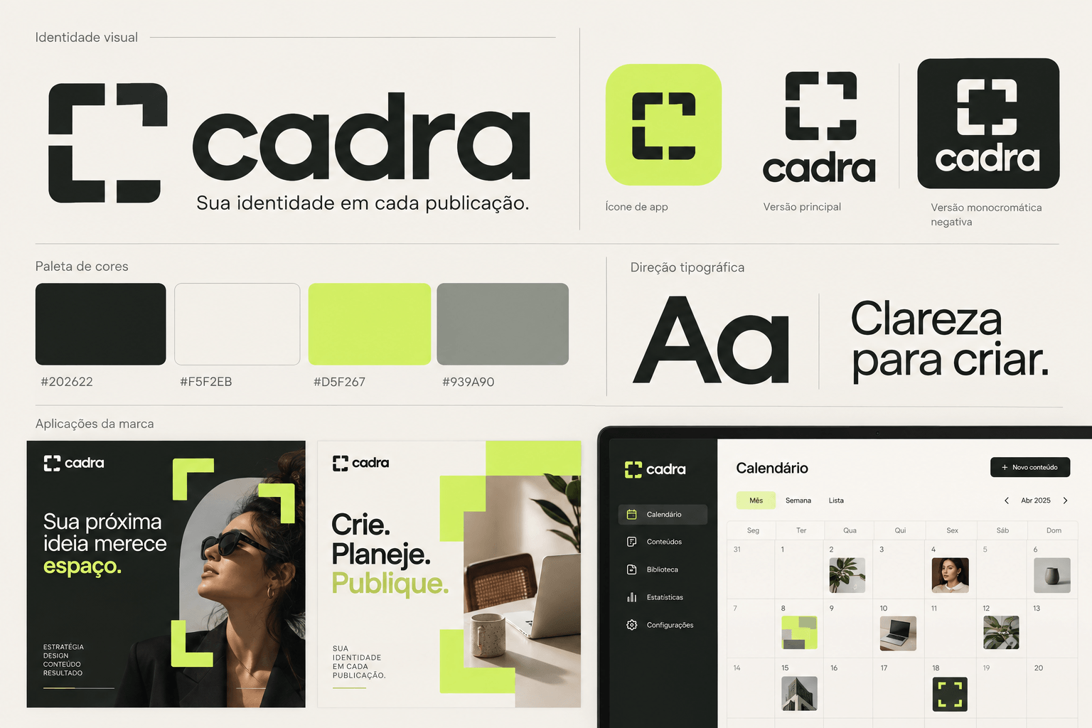 Cadra — Sua identidade em cada publicação.